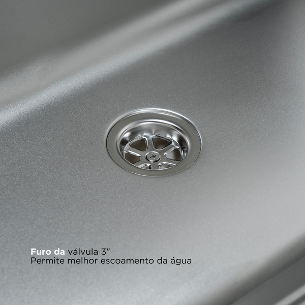 Tanque Inox 55 Litros Embutir 635x530x250 Acetinado Solo